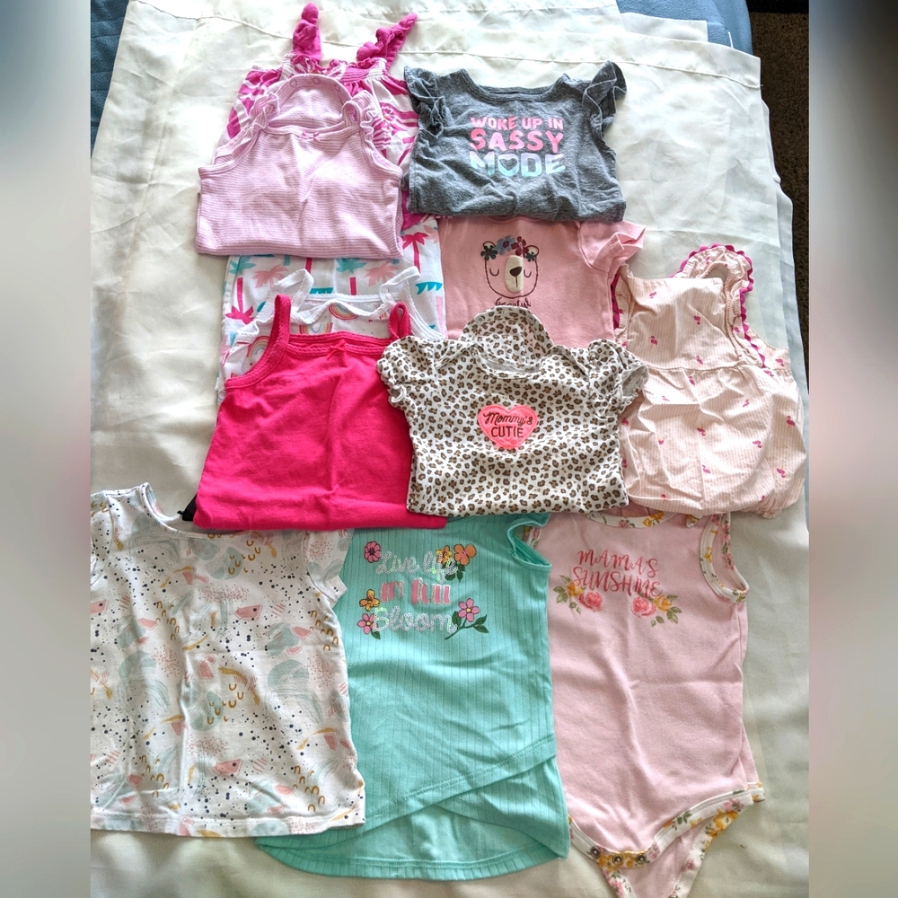 Bundle of Girls Tops, Onesies,& Rompers Cynthia Rowley & Other Brands Size 18M